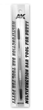 AK Interactive 9169 Stainless Steel Bar Tool ( Straight Spatula) for Putty