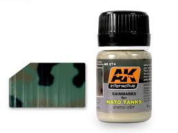 AK Interactive 74 NATO Tank Rainmarks Enamel Paint 35ml Bottle