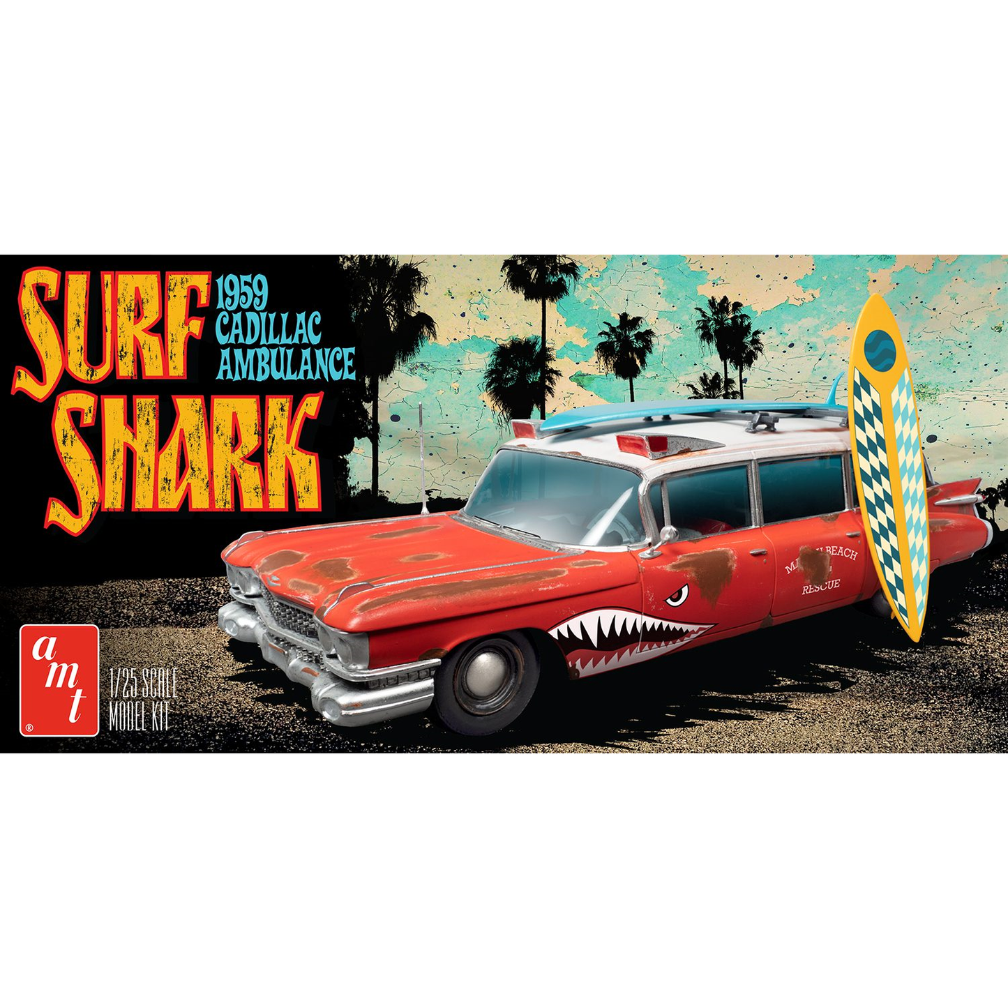 AMT 1242 1959 Cadillac Surf Shark Ambulance