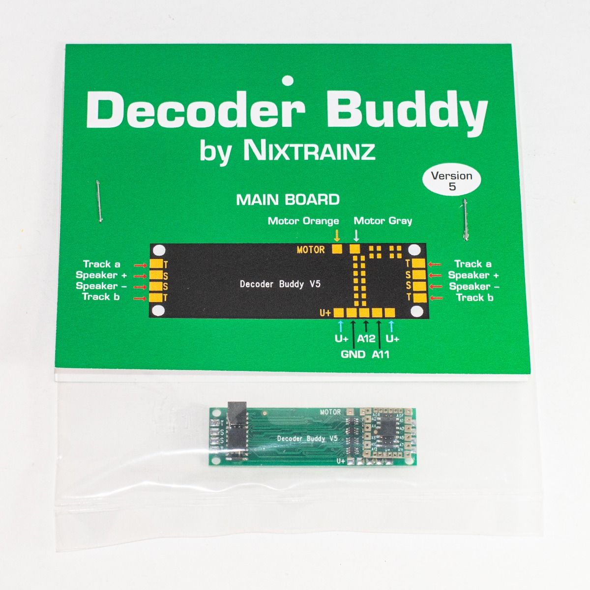 Nix Trains NTZ6 Decoder Buddy V5B - Locomotive Motherboard