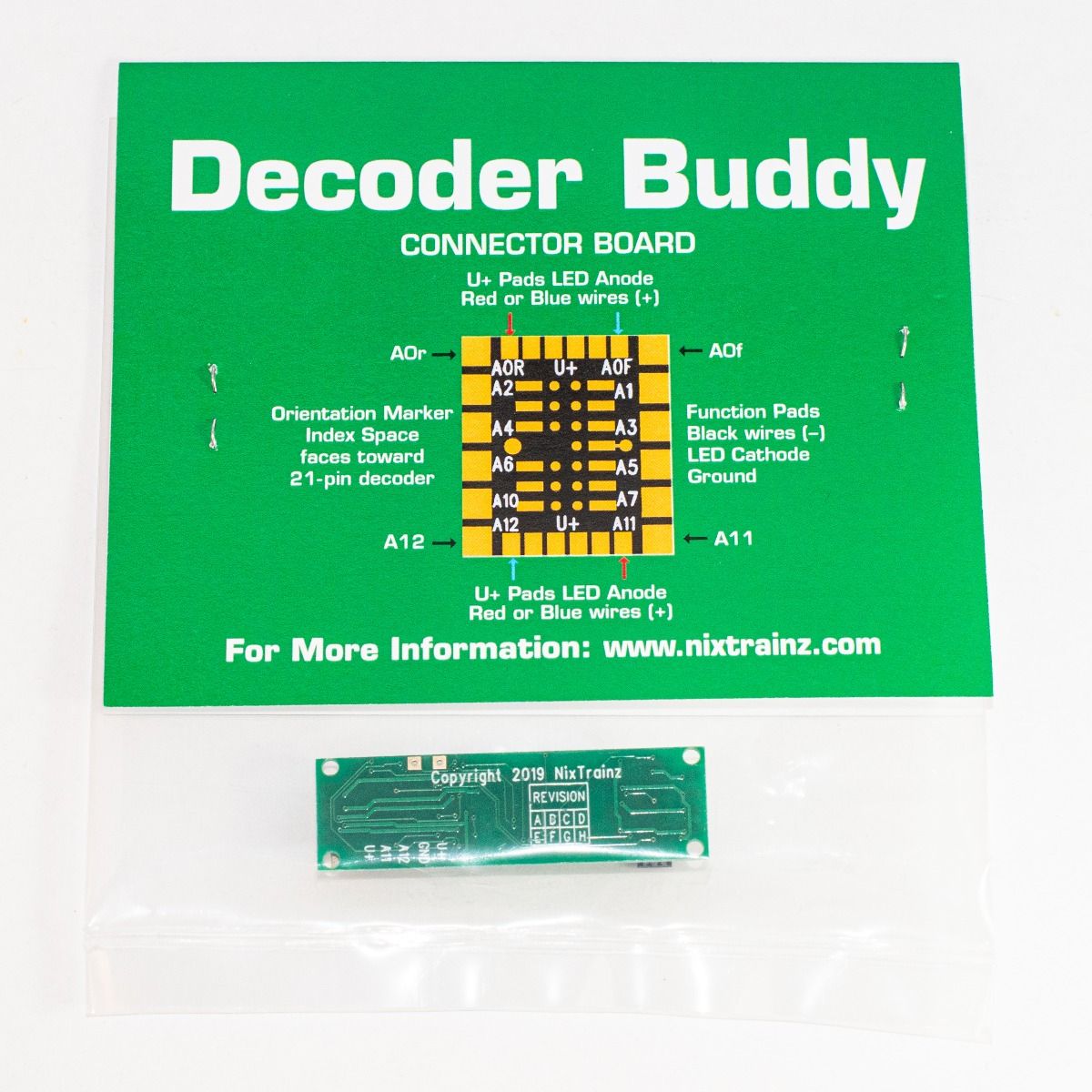 Nix Trains NTZ6 Decoder Buddy V5B - Locomotive Motherboard