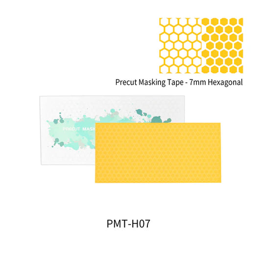 Dspiae PMTH07 7mm Hexagonal Shaped Precut Masking Tape