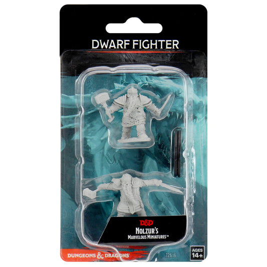 WIZKIDS 72616 D&D Nolzur’s Marvelous Miniatures: Dwarf Male Fighter