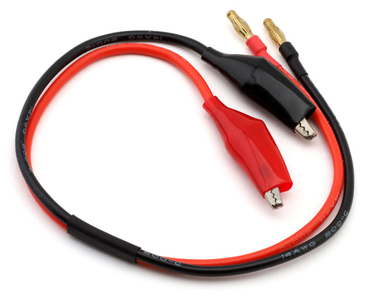 ECO Power 1610 Heavy Duty Charge Lead (Alligator Clips to 4mm Banana Plugs) (14awg)