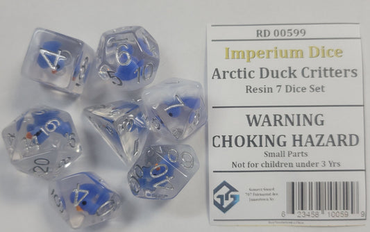 Gamerz Guard RD00599 Arctic Duck Critters Resin 7 Dice Set