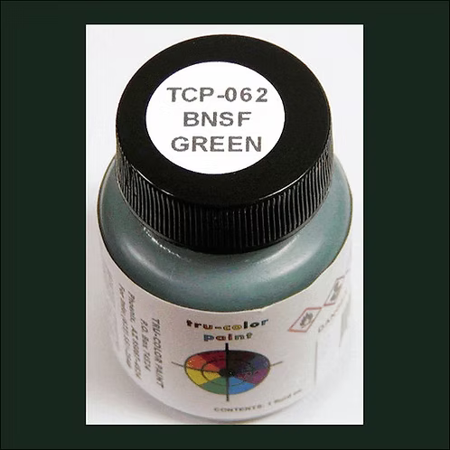 Tru-Color Paint 062 - Railroad Color Acrylic Paints - 1oz/29.6mL - Burlington Northern & Santa Fe Green