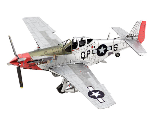 Fascinations MMS180 Metal Earth P-51D Mustang 3D Metal Model Kit