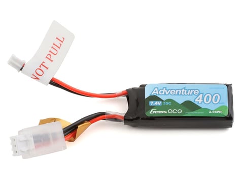 Gens Ace 354002SJS 400mAh 2S 7.4V 35C Lipo battery for SCX24