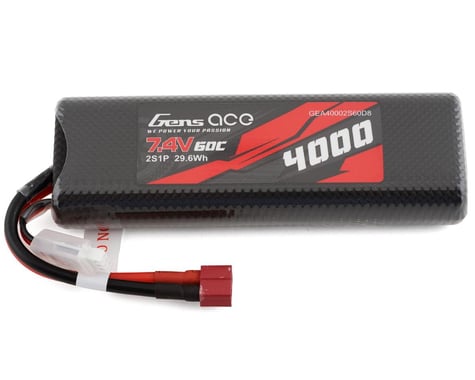 Gens Ace 40002S60D8 2s LiPo Battery 60C ( 7.4V/ 4000mAh)