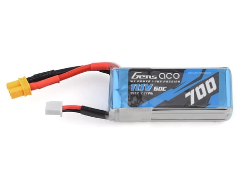 Gens Ace 7003S60X3 3s LiPo Battery 60C ( 11.1V/ 700mAh) ( OMP M2/ Logo 200)