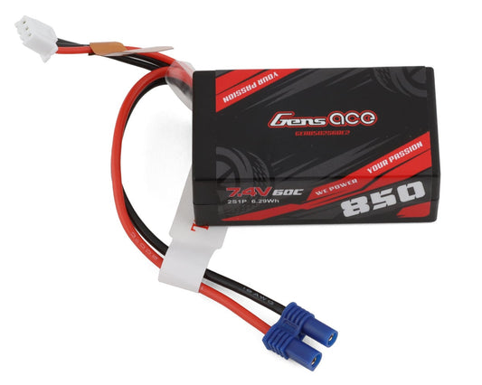 Gens Ace 8502S60E2 2S LiPo Battery 60C (7.4V/850mAh)