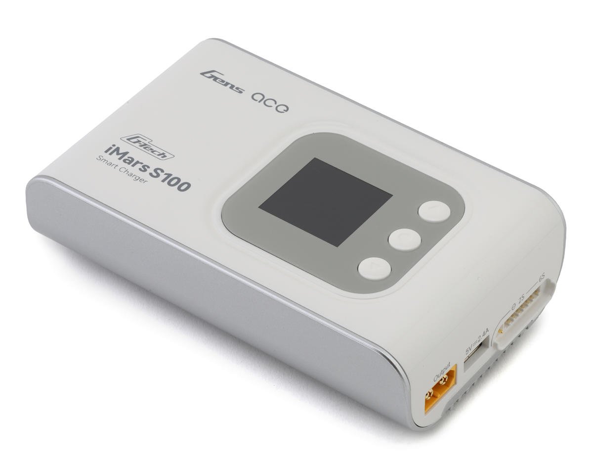 Gens Ace S100-UW IMars S100 G-Tech Smart AC Balance Battery Charger (6S/10A/100W) (White)