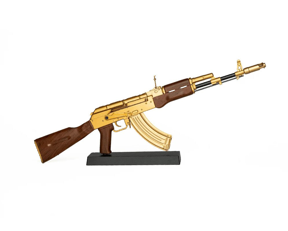 GoatGuns AK-GOLD 1/3 Scale Die Cast AK47 Model Rifle, Gold
