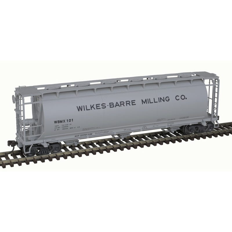 Atlas 20007185 HO 3-Bay Cylindrical Hopper Wilkes-Barre Milling Co #107