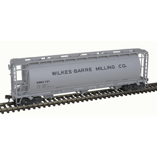 Atlas 20007185 HO 3-Bay Cylindrical Hopper Wilkes-Barre Milling Co #107