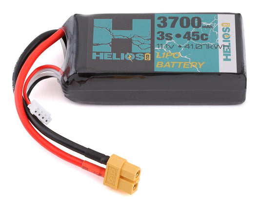 Helios RC 3S3700-45-XT 3S 45C Shorty LiPo Battery w/XT60 Connector (11.1V/3700mAh)
