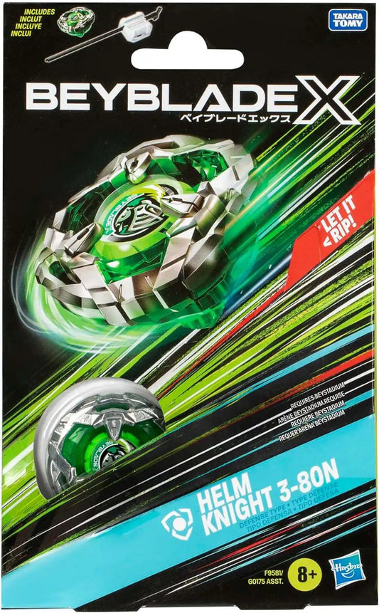 Hasbro G0175 F9581 Beyblade X Helm Knight 3-80N Starter Pack Set