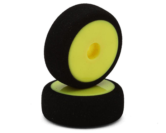 HackFab 06305Y Losi Micro-B Front Foam Tires (Yellow) (2)