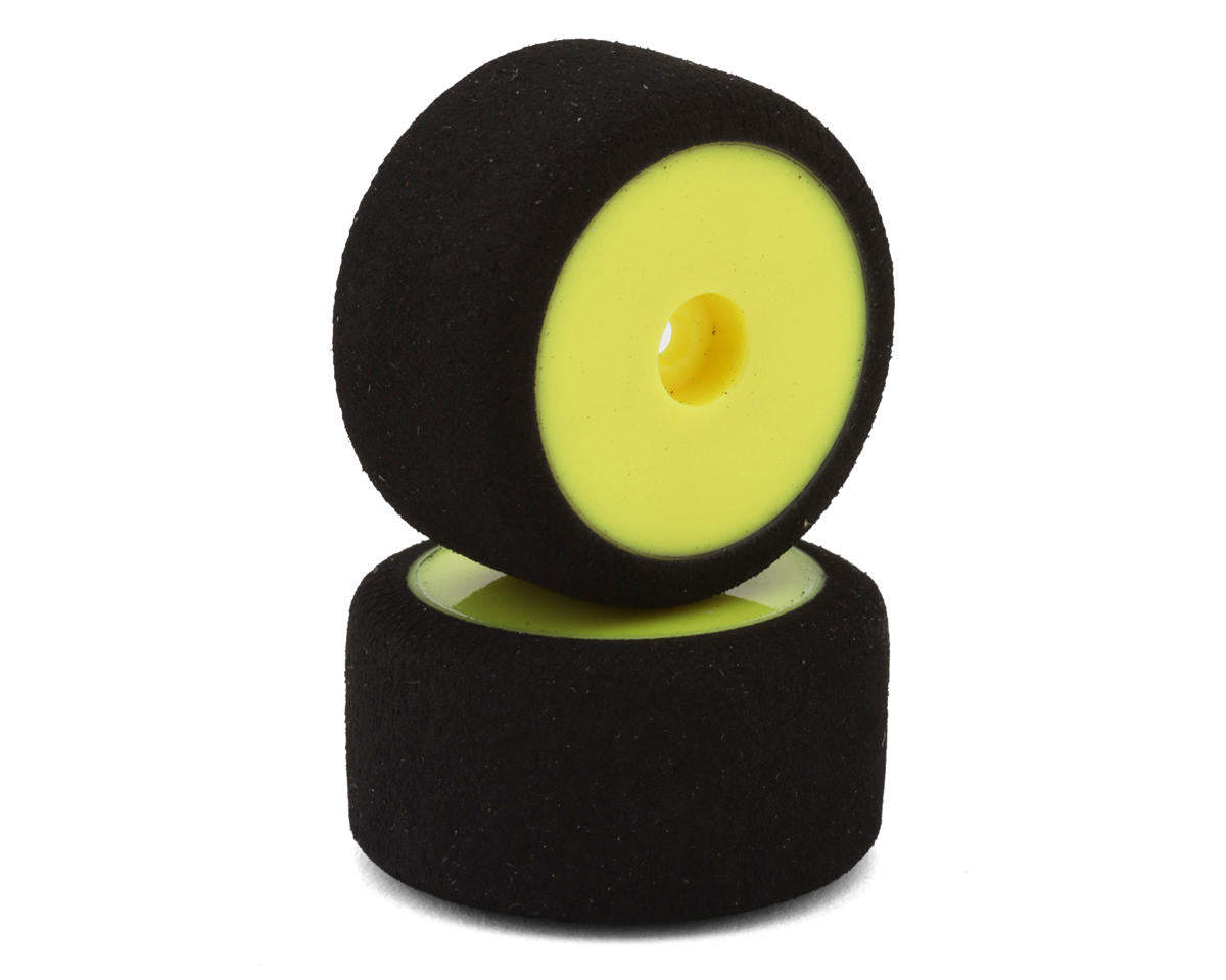 HackFab 06306Y Losi Micro-B/T Foam Rear Tires (Yellow) (2)