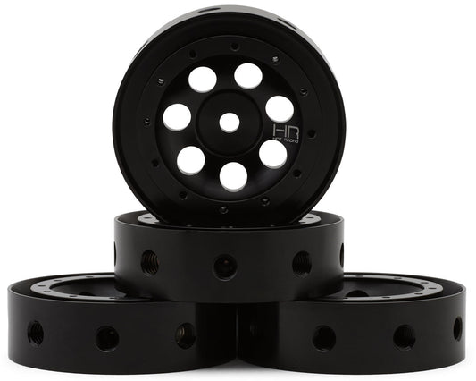 Hot Racing BLW198N01 1.9" Aluminum MRC Beadlock Wheels (Black) (4)