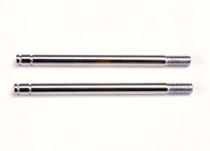 Traxxas 1664 Shock shafts, steel, chrome finish ( long) (2)