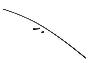 Traxxas 1726A Antenna, tube, black (1)/ vinyl antenna cap (1)/ wire retainer (1)