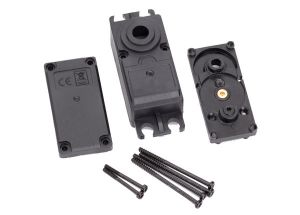 Traxxas 2251 Servo case, plastic ( top, middle, bottom)/ gaskets/ hardware (for 2250, 2255 servos)