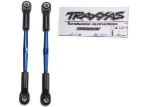 Traxxas 2336A Turnbuckles, aluminum (blue-anodized), toe links, 61mm (2)