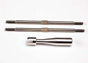 Traxxas 2338X Turnbuckles, titanium 94mm ( front tie rods) (2)/ billet aluminum wrench