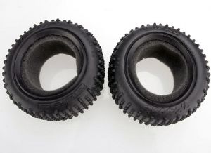 Traxxas 2470 Tires, Alias® 2.2" (rear) (2)/ foam inserts (Bandit) (soft compound)