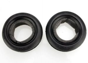 Traxxas 2471 Tires, Alias® ribbed 2.2" (wide, front) (2)/ foam inserts (Bandit) (soft compound)