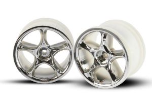 Traxxas 2472 Wheels, Tracer 2.2" (chrome) (2) (Bandit rear)
