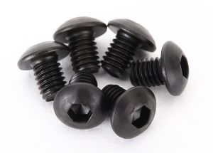 Traxxas 2515 Screws, 3x4mm button-head machine (hex drive) (6)