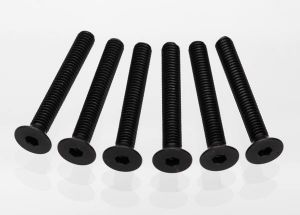 Traxxas 2533 Screws, 4x30mm countersunk machine (hex drive) (6)