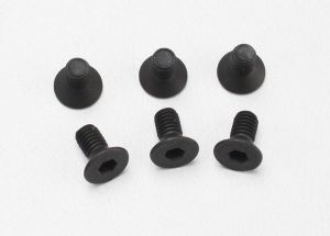 Traxxas 2534 Screws, 3x6mm countersunk machine (6) (hex drive)
