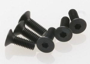 Traxxas 2542 Screws, 4x12mm countersunk machine (hex drive) (6)