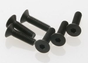 Traxxas 2546 Screws, 4x15mm countersunk machine (hex drive) (6)