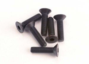 Traxxas 2552 Screws, 3x12mm countersunk machine (6) (hex drive)