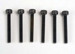 Traxxas 2556 Header screws, 3x23mm cap hex screws (6)