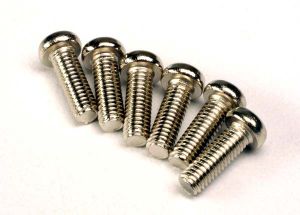 Traxxas 2562 Screws, 2.6x8mm roundhead machine (6)