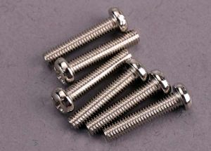 Traxxas 2563 Screws, 3x15mm roundhead machine (6)