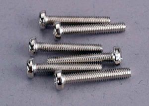 Traxxas 2565 Screws, 3x18mm roundhead machine (6)