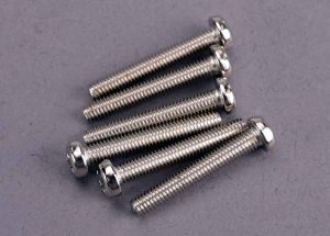 Traxxas 2566 Screws, 3x20mm roundhead machine (6)