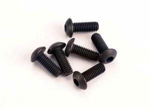 Traxxas 2576 Screws, 3x8mm button-head machine (hex drive) (6)