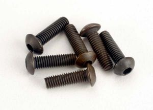 Traxxas 2577 Screws, 3x10mm button-head machine (hex drive) (6)