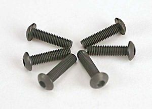 Traxxas 2578 Screws, 3x12mm button-head machine (hex drive) (6)