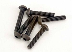 Traxxas 2579 Screws, 3x15mm button-head machine (hex drive) (6)