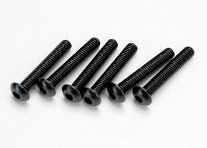 Traxxas 2583 Screws, 3x18 button-head machine (hex drive) (6)