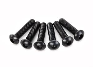 Traxxas 2593 Screws, 3x14mm button-head machine (hex drive) (6)