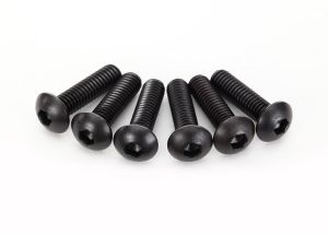 Traxxas 2594 Screws, 4x15mm button-head machine (hex drive) (6)